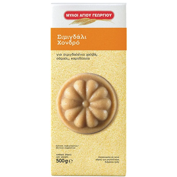 Σιμιγδάλι Χονδρό ΜΥΛΟΙ ΑΓ.ΓΕΩΡΓΙΟΥ 500gr