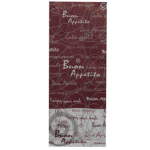 Κουβέρ Χαρτοπετσέτα Κόκκινο & Λευκό 38x38cm 125τμχ