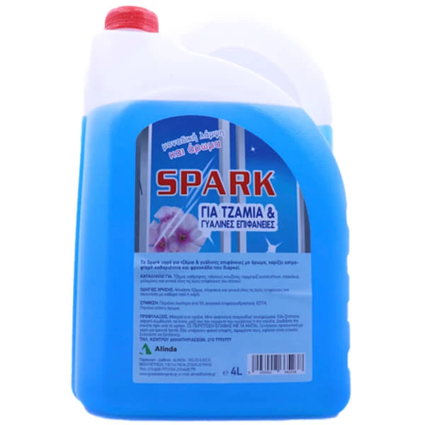 Καθαριστικό Τζαμιών Μπλε SPARK 4lt