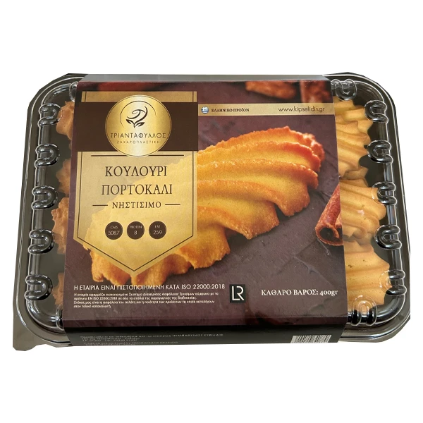 Κουλουράκι με Πορτοκάλι Νηστίσιμο ΤΡΙΑΝΤΑΦΥΛΛΟΣ 400gr