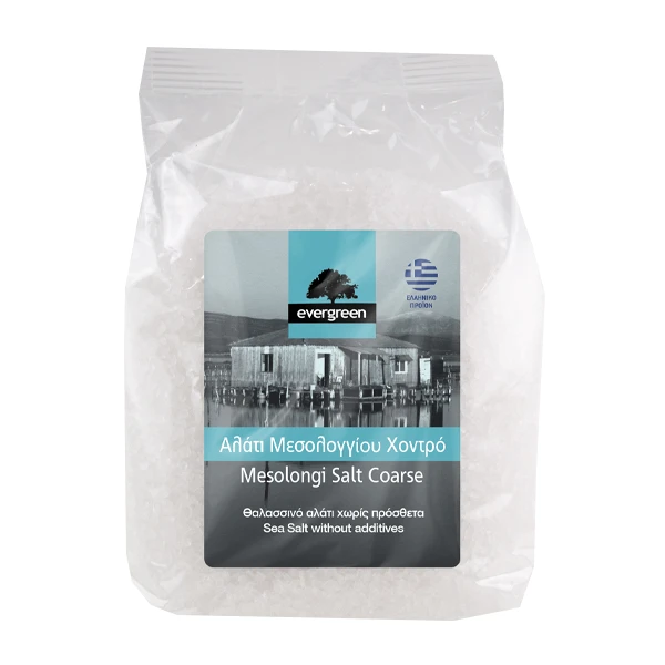 Αλάτι Μεσολογγίου Χονδρό EVERGREEN 1kg