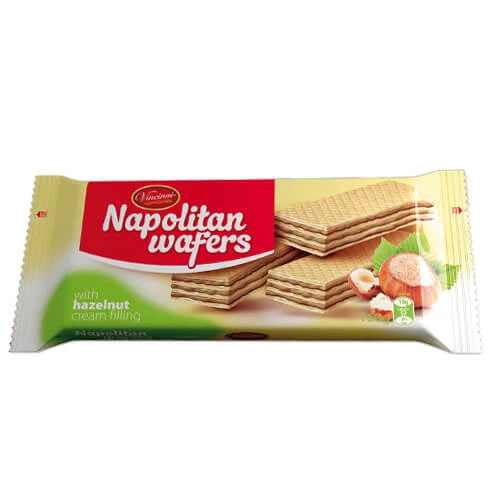 Γκοφρέτες με Κρέμα Φουντούκι VINCINNI 160gr