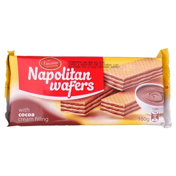 Γκοφρέτες Κρέμα Κακαό VINCINNI 160gr