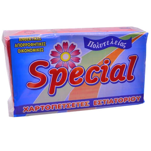 Χαρτοπετσέτα Special Κόκκινη 1Φ KRINOS 500τμχ