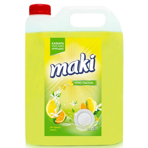 Υγρό Πιάτων Λεμόνι ΜΑΚΙ 4lt