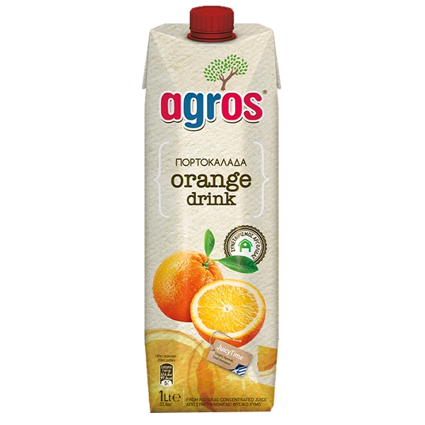 Χυμός Πορτοκαλάδα AGROS 1lt