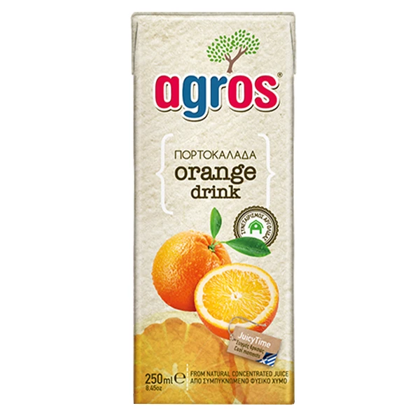 Χυμός Πορτοκαλάδα AGROS 250ml