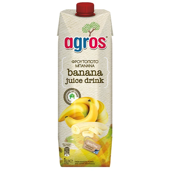 Χυμός Μπανάνα Φρουτοποτό AGROS 1lt