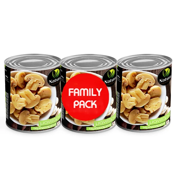 Μανιτάρια Κομμένα NATURA 185gr (3x 185gr)