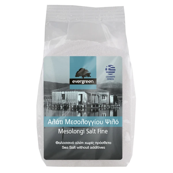 Αλάτι Μεσολογγίου Ψιλό EVERGREEN 1kg