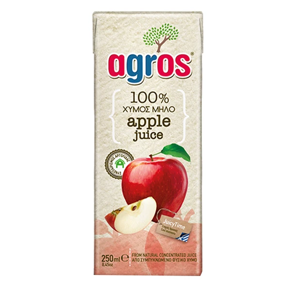 Χυμός Μήλο AGROS 250ml