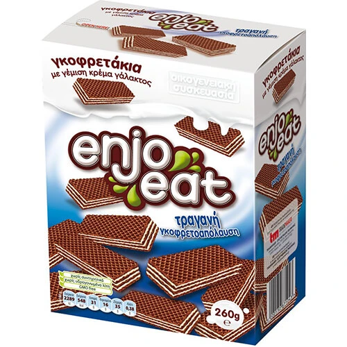Γκοφρέτες Γάλακτος ENJOEAT 260gr