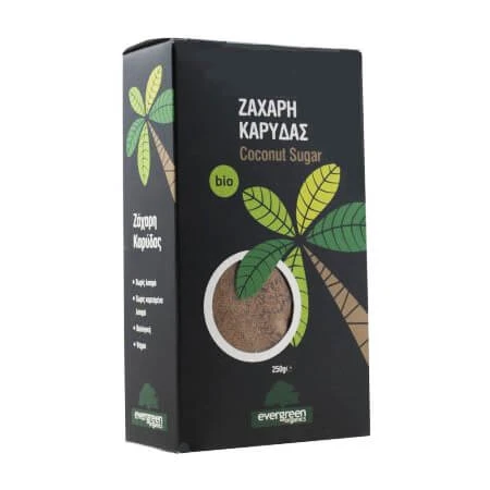 Ζάχαρη Καρύδας Βιολογική EVERGREEN 250gr