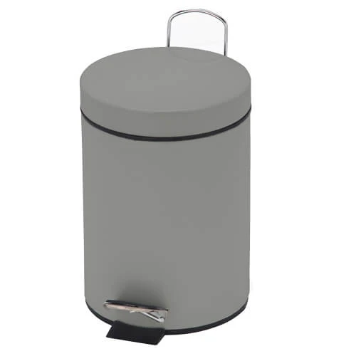 Κάδος Απορριμμάτων με Πετάλ Ματ Γκρι 5lt ΚΥΚΛΩΨ 1τμχ