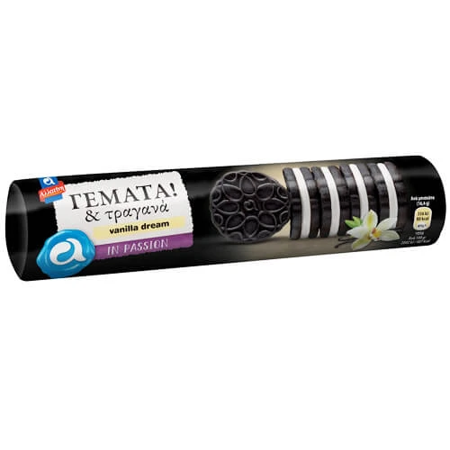 Μπισκότα Κακάο & Βανίλια Γεμάτα ΑΛΛΑΤΙΝΗ 230gr