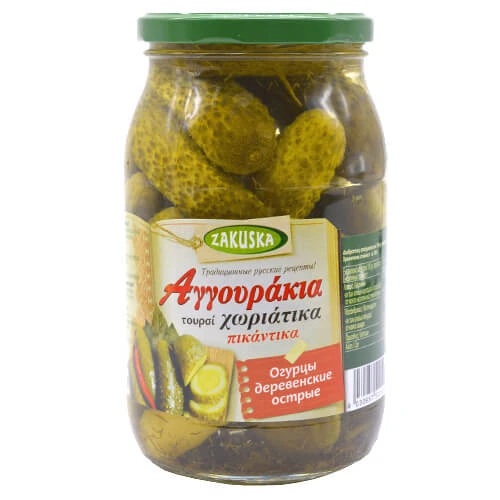 Αγγουράκια Τουρσί Πικάντικα ZAKUSKA 800gr