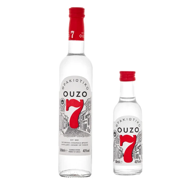 Ούζο 7 500ml+50ml Δώρο ΘΡΑΚΙΩΤΙΚΟ 550ml
