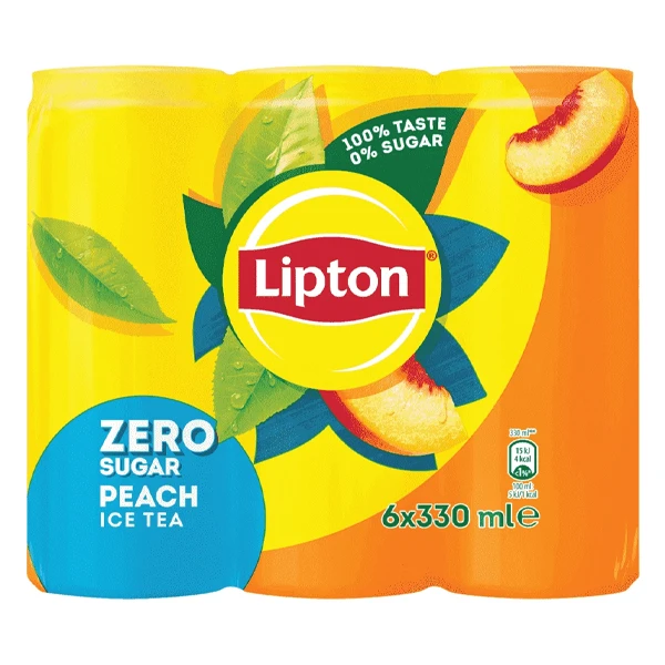 Κρύο Μαύρο Τσάι με Ροδάκινο LIPTON 330ml (6x330ml)