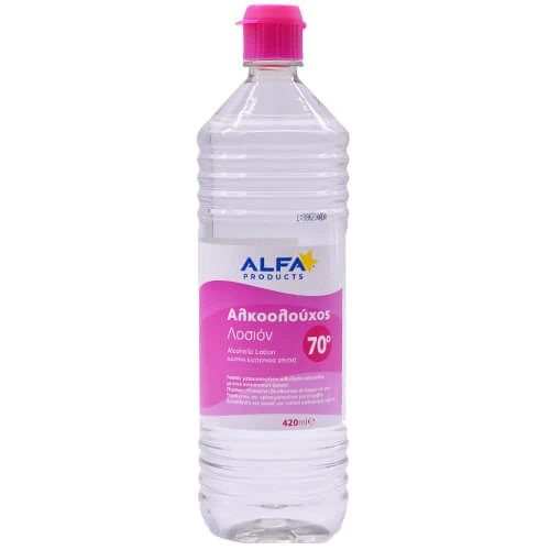 Αλκοολούχος Λοσιόν 70% ALFA 420ml