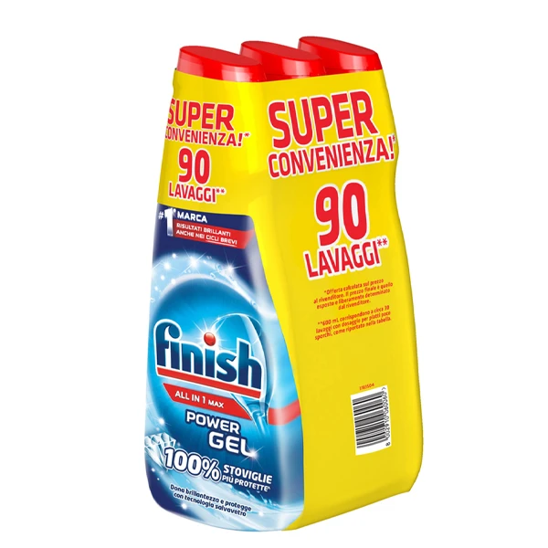 Τζελ Πλυντηρίου Πιάτων Λάμψη FINISH 600ml (3x600ml)