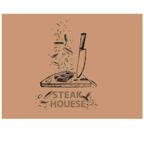 Σουπλά Κραφτ Steakhouse 500τμχ