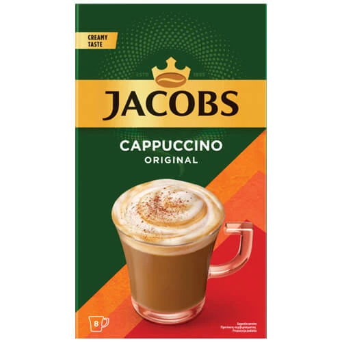 Στιγμιαίος Καφές Καπουτσίνο Sticks JACOBS 8τμχ (8x11,6gr)