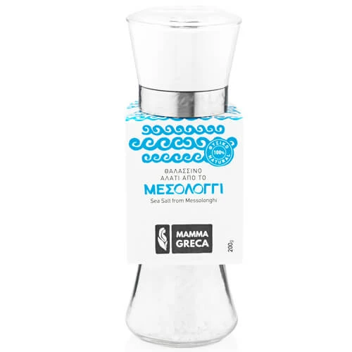 Αλάτι Μεσολογγίου Χονδρό Βάζο & Μύλος MAMMA GRECA 200gr