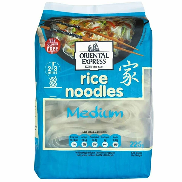 Ρυζομακάρονα Πλατιά (Rice Noodles) ORIENTAL EXPRESS 225gr