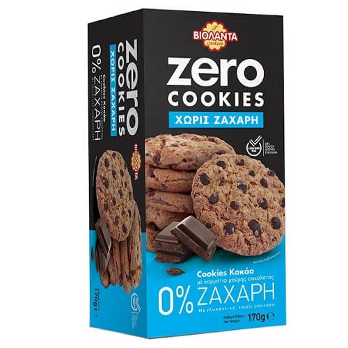 Μπισκότα Zero Κακάο & Κομμάτια Σοκολάτας ΒΙΟΛΑΝΤΑ 170gr
