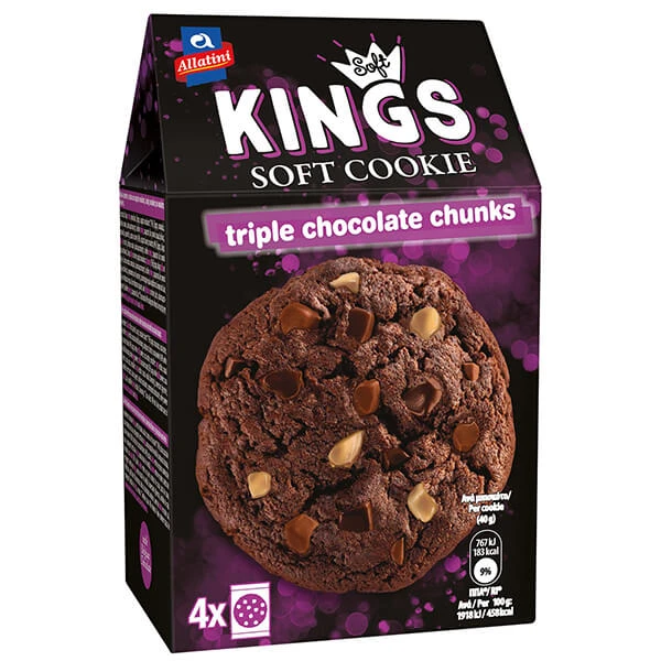 Μπισκότα Soft Kings Τριπλή Σοκολάτα ΑΛΛΑΤΙΝΗ 160gr