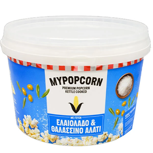 Ποπ Κορν Ελαιόλαδο και Θαλασσινό Αλάτι MY POPCORN 185gr