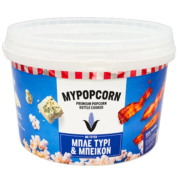 Ποπ Κορν Μπλέ Τυρί και Μπέικον MY POPCORN 200gr