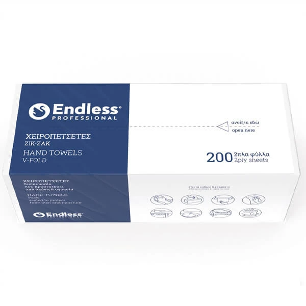 Χειροπετσέτα Ζικ-Ζακ (2 φύλλα) ENDLESS 200τμχ (20x200τμχ)