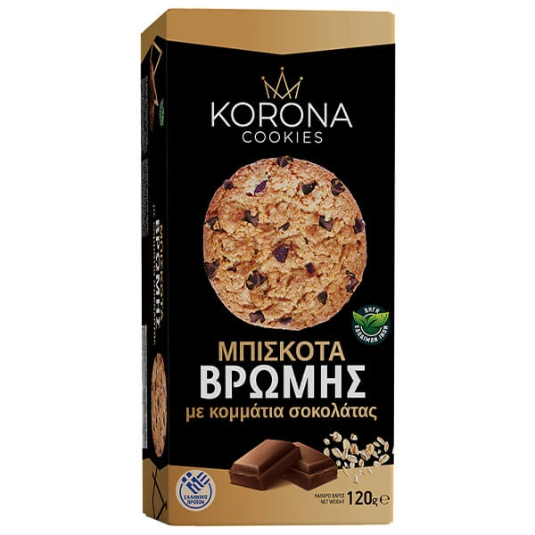 Μπισκότα Βρώμης με κομμάτια σοκολάτας KORONA 120gr