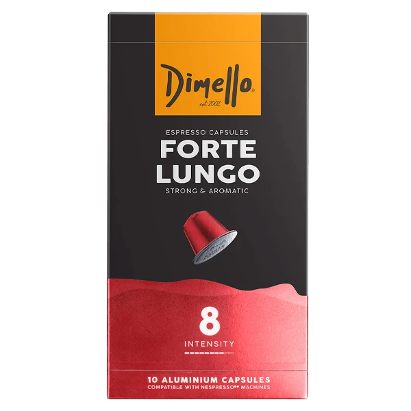 Καφές Εσπρέσσο Κάψουλες Forte Lungo DIMELLO 10τμχ (10x5,6gr)
