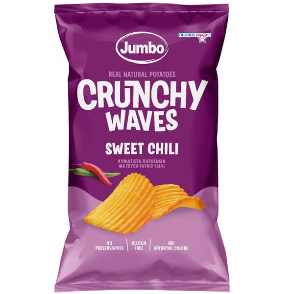 Πατατάκια Γλυκό Τσίλι Crunchy JUMBO 90gr