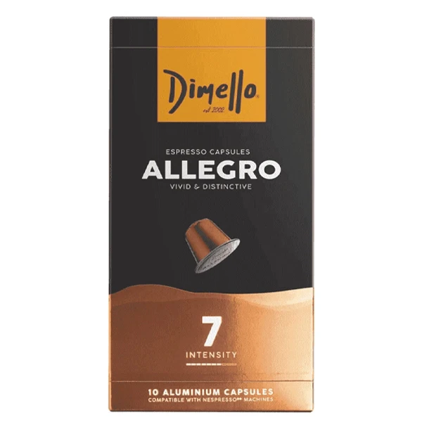 Καφές Εσπρέσσο Κάψουλες Allegro DIMELLO 10τμχ (10x5,6gr)
