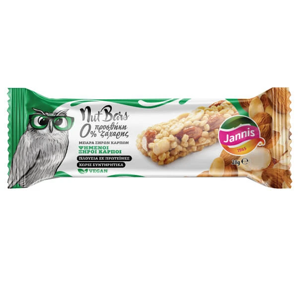 Μπάρα Ξηρών Καρπών JANNIS 28gr
