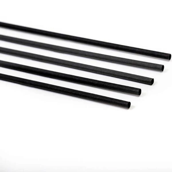 Καλαμάκια Jumbo Επαναχρησιμοποιούμενα Συσκευασμένα Μαύρα 22cm 500τμχ