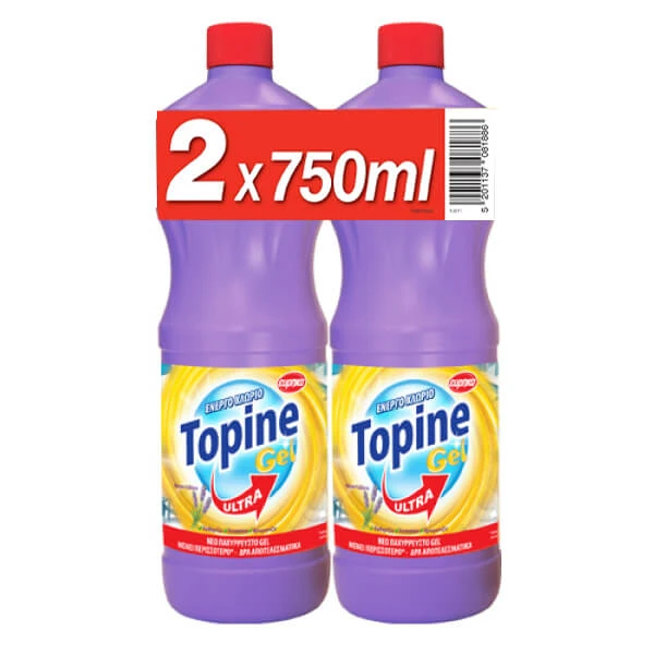 Χλωροκαθαριστικό Λεβάντα TOPINE 750ml (2x750ml)