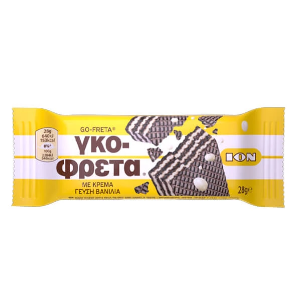 Γκοφρέτα Κρέμα Βανίλια ΙΟΝ 28gr (20x28gr)