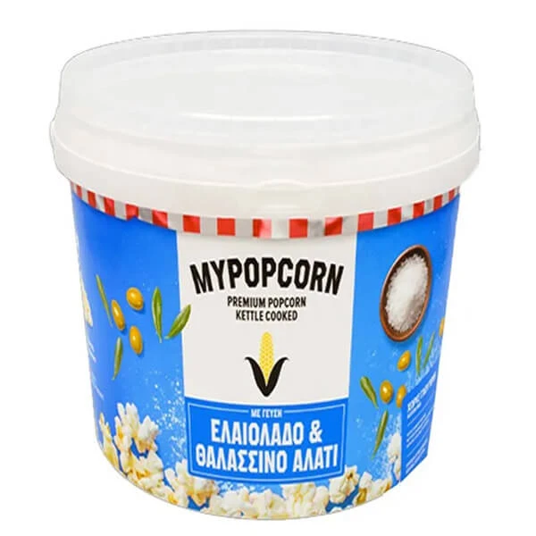 Ποπ Kορν Eλαιόλαδο & Θαλασσινό Aλάτι MYPOPCORN 45gr