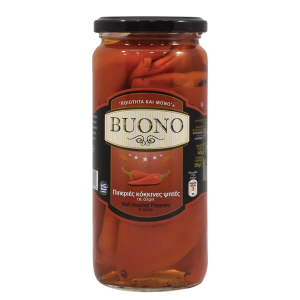 Πιπεριά Κόκκινη Ψητή BUONO 465gr