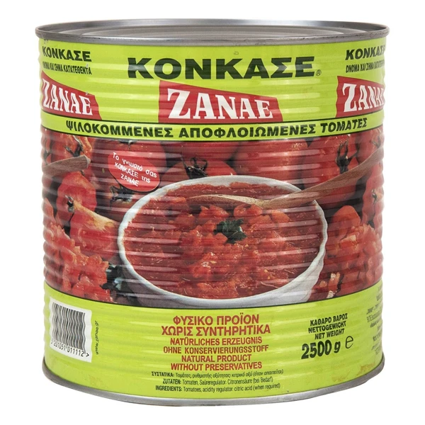 Ψιλοκομμένες Τομάτες Κονκασέ ΖΑΝΑΕ 2,5kg
