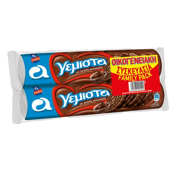 Μπισκότα Γεμιστά με Κακάο ΑΛΛΑΤΙΝΗ 200gr (2x200gr)