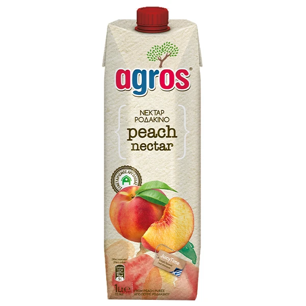 Χυμός Νέκταρ Pοδάκινο AGROS 1lt