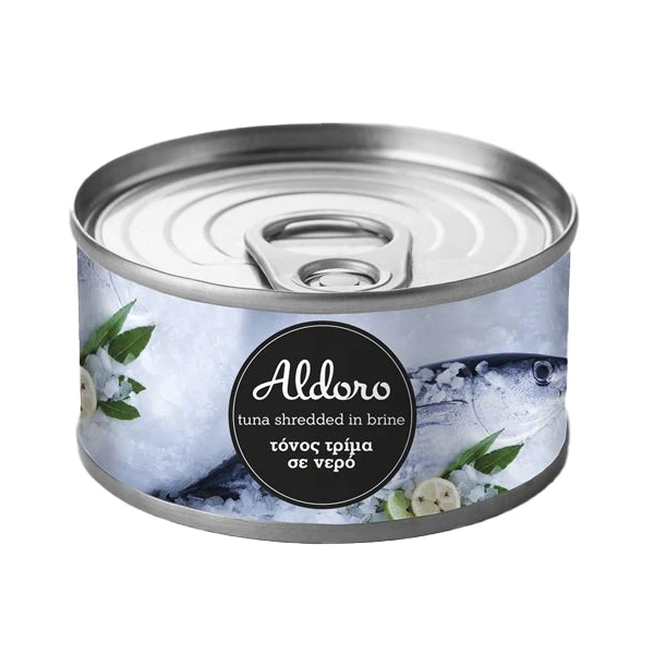 Τόνος Τριμμένος σε Νερό ALDORO 160gr