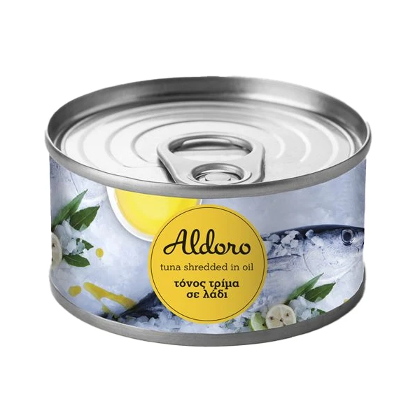 Τόνος Τριμμένος σε Λάδι ALDORO 160gr