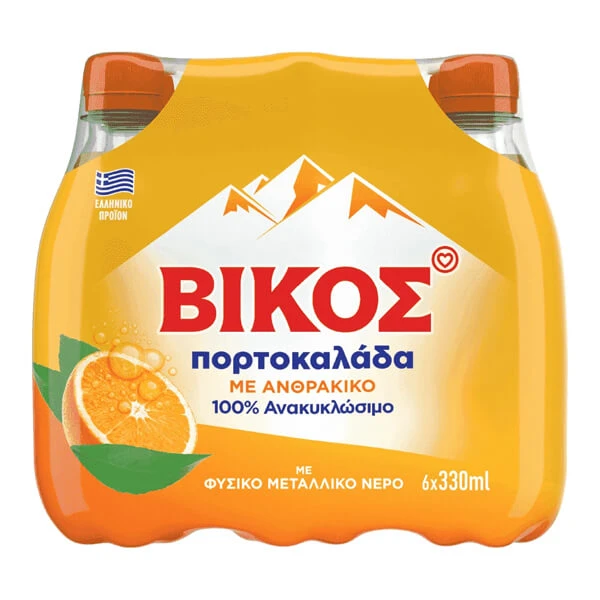 Αναψυκτικό Πορτοκαλάδα ΒΙΚΟΣ 330ml (6x330ml)