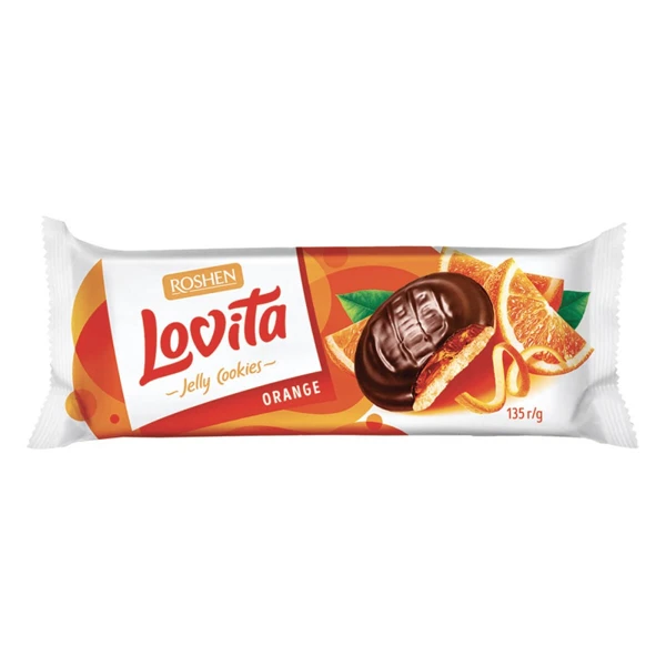 Μπισκότα με Γέμιση Πορτοκάλι ROSHEN 135gr